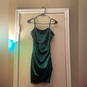 Emerald green dress